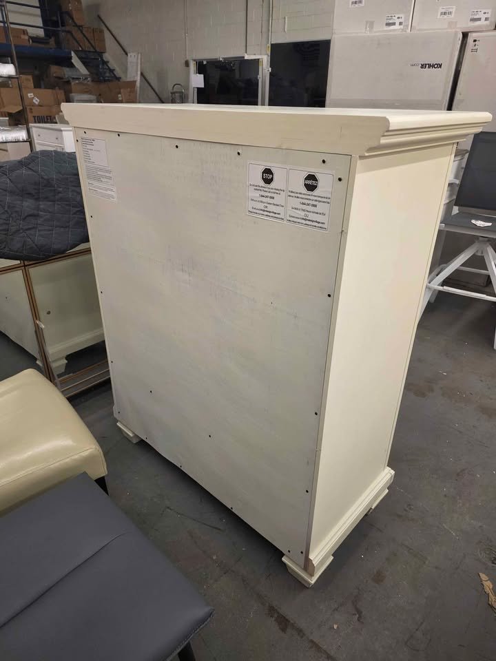 Oxford Soho Baby Richmond Oyster White 6 Drawer Chest - Image 5